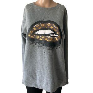 She Show Size XS Louis V Sexy Lips Sweatshirt